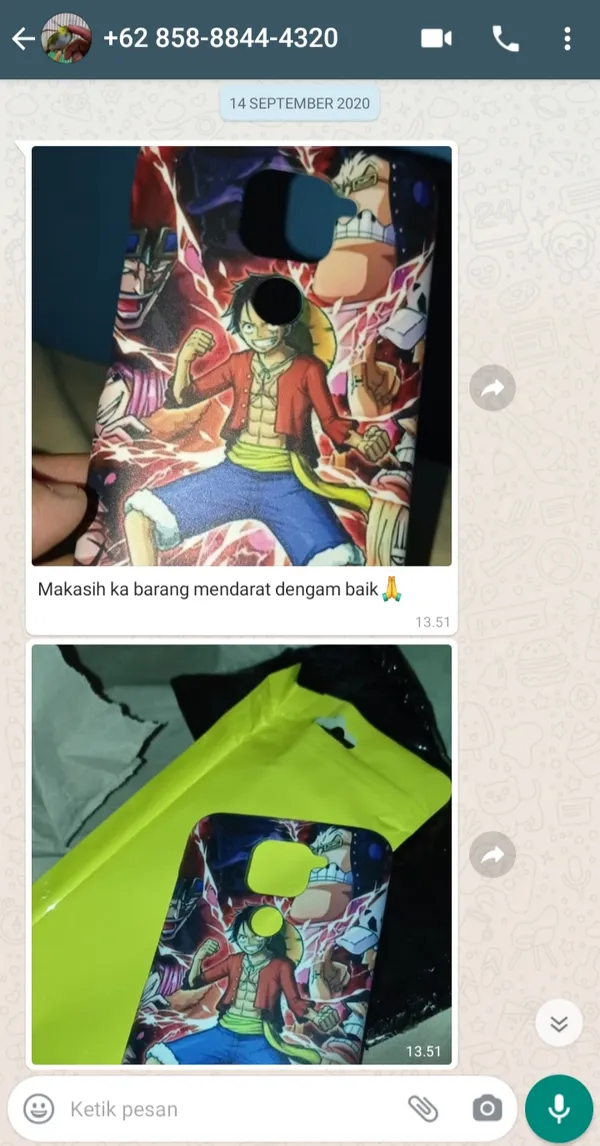 Testimoni pelanggan Cuztoom - Screenshot chat WhatsApp #8