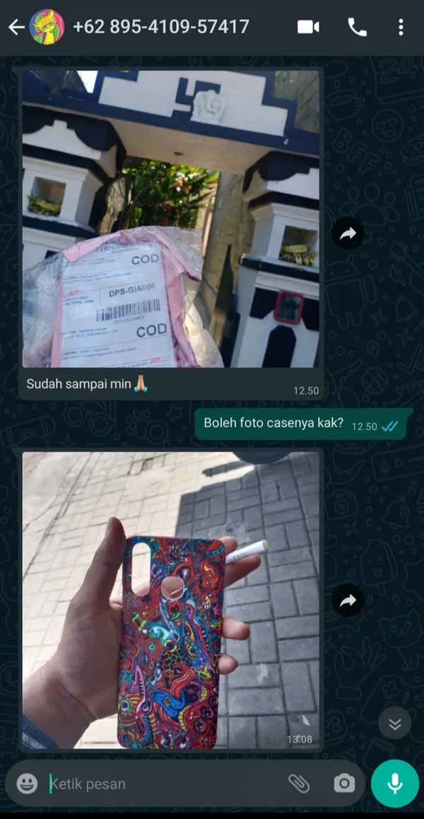 Testimoni pelanggan Cuztoom - Screenshot chat WhatsApp #13
