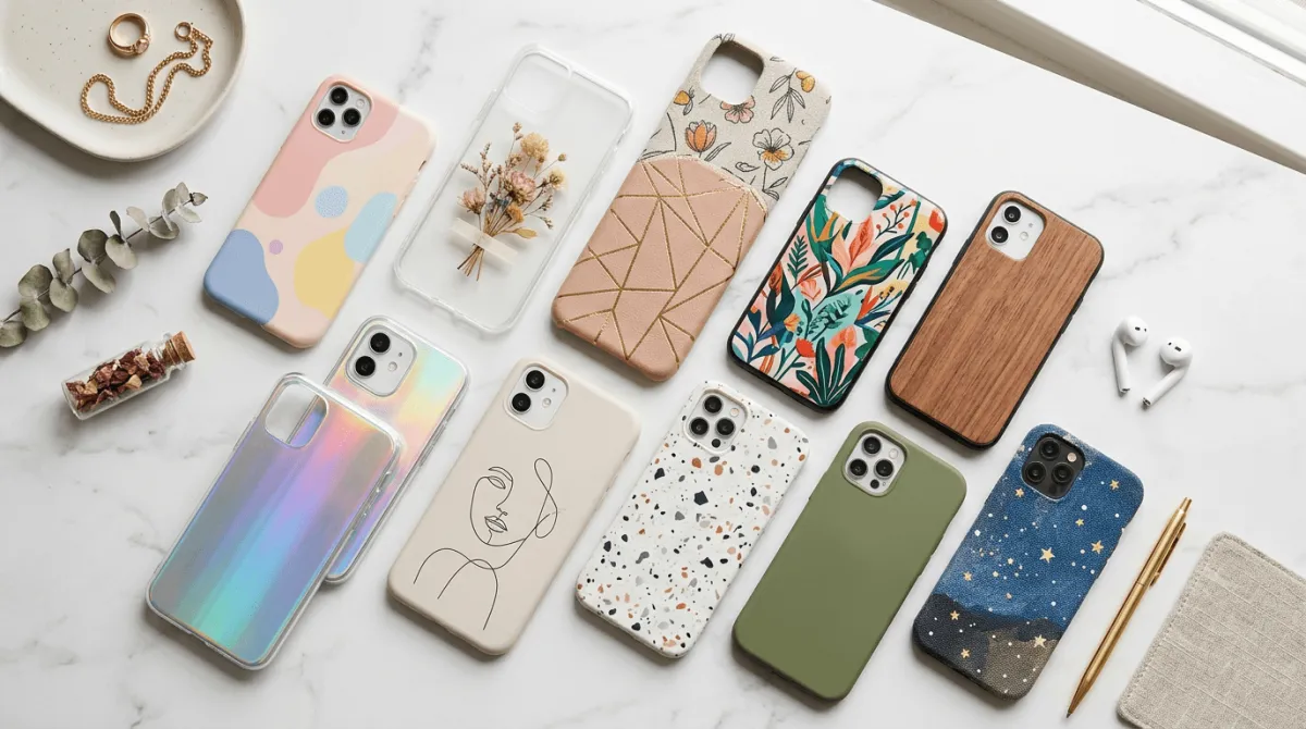 Perbandingan visual bahan case HP polycarbonate TPU silikon