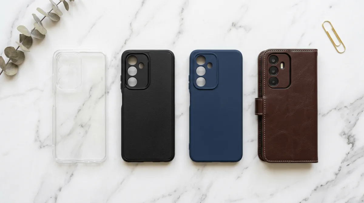 Perbandingan jenis case softcase, hardcase, dan hybrid untuk Infinix Hot 50
