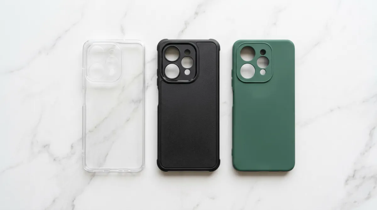 Berbagai jenis case Infinix Hot 50 Pro hardcase softcase dan clear case