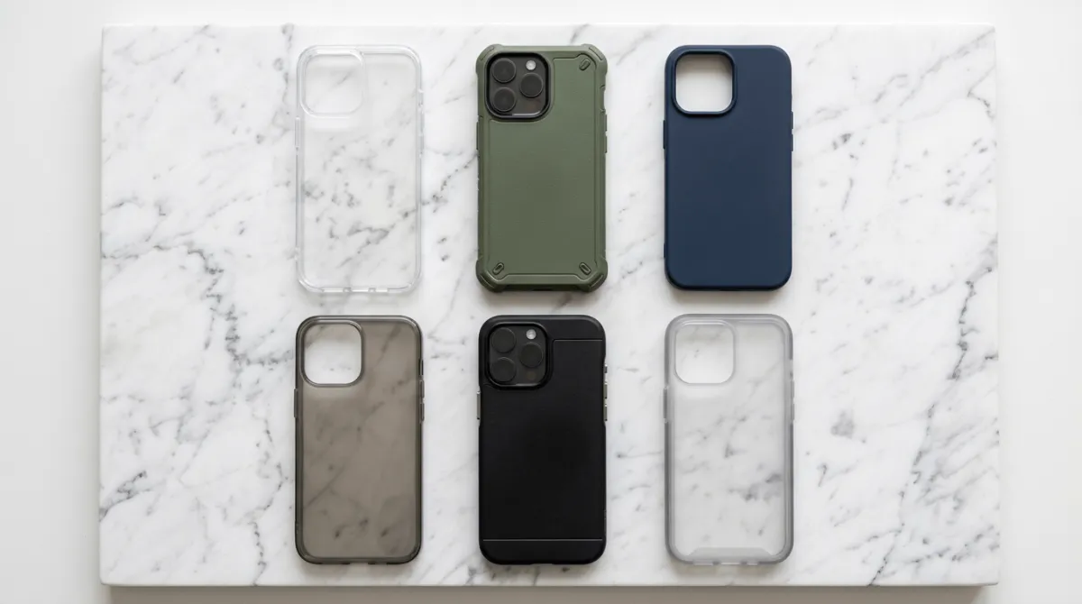 Perbandingan jenis case iPhone 15 Pro Max - softcase, hardcase, dan hybrid