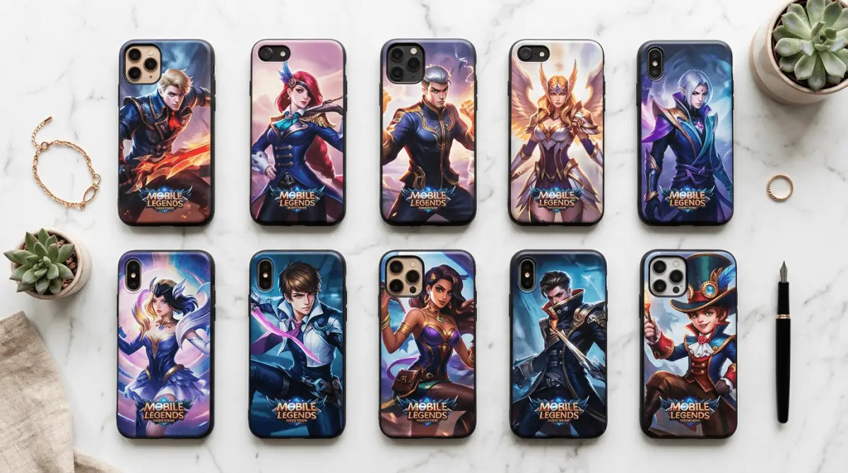Berbagai desain case HP Mobile Legends populer 2026 dari Cuztoom