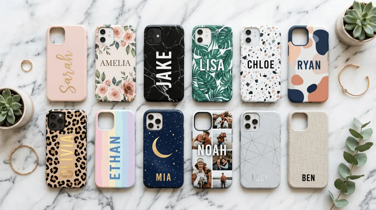 Variasi gaya desain case HP nama dan inisial