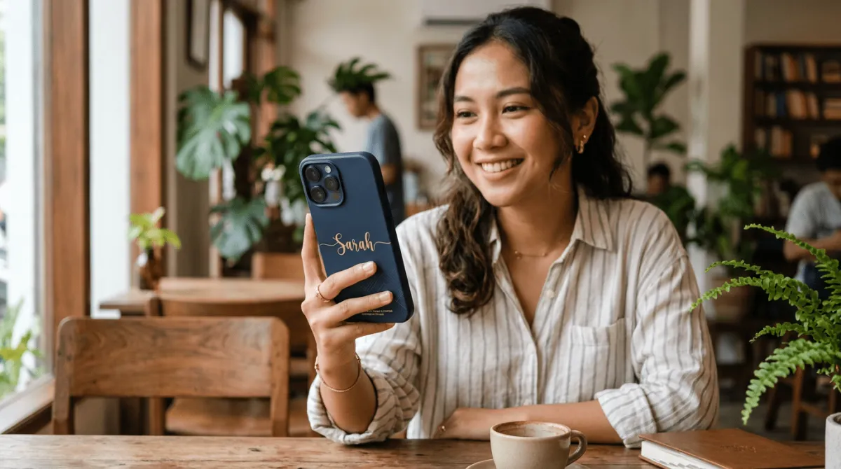 Case HP nama premium berkualitas cetak UV Jepang