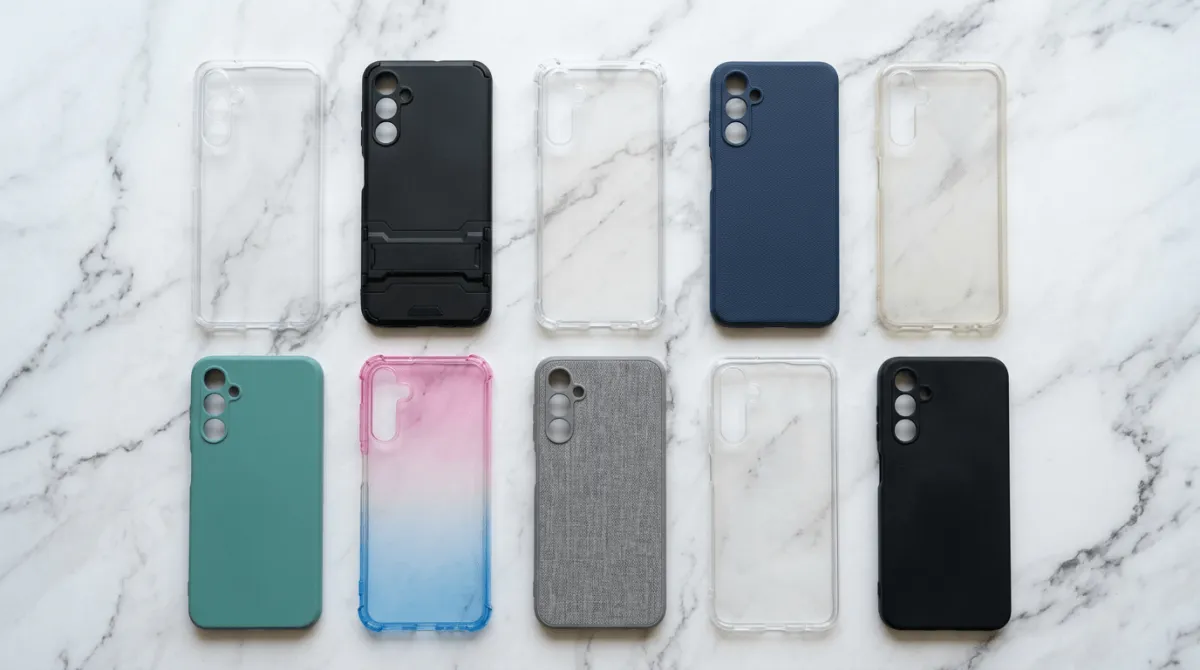 perbandingan jenis case hp samsung galaxy a05s softcase hardcase dan hybrid