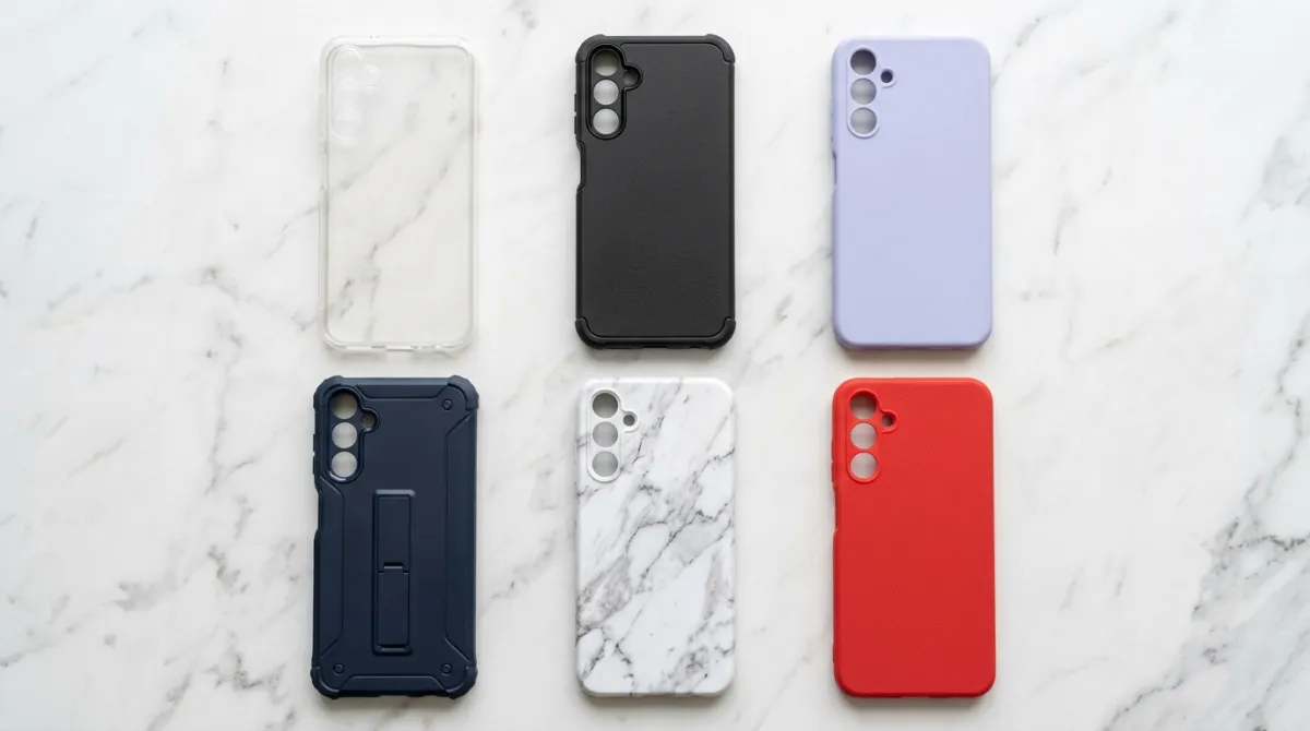 Perbandingan jenis case Samsung Galaxy A15 soft case vs hard case vs rugged case