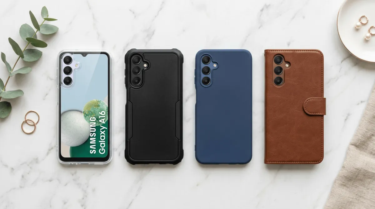 Perbandingan softcase dan hardcase Samsung Galaxy A16