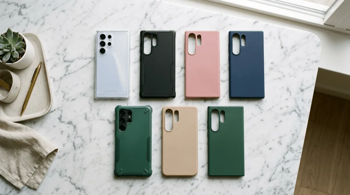 Perbandingan jenis case hardcase softcase hybrid untuk Samsung Galaxy S25 Ultra
