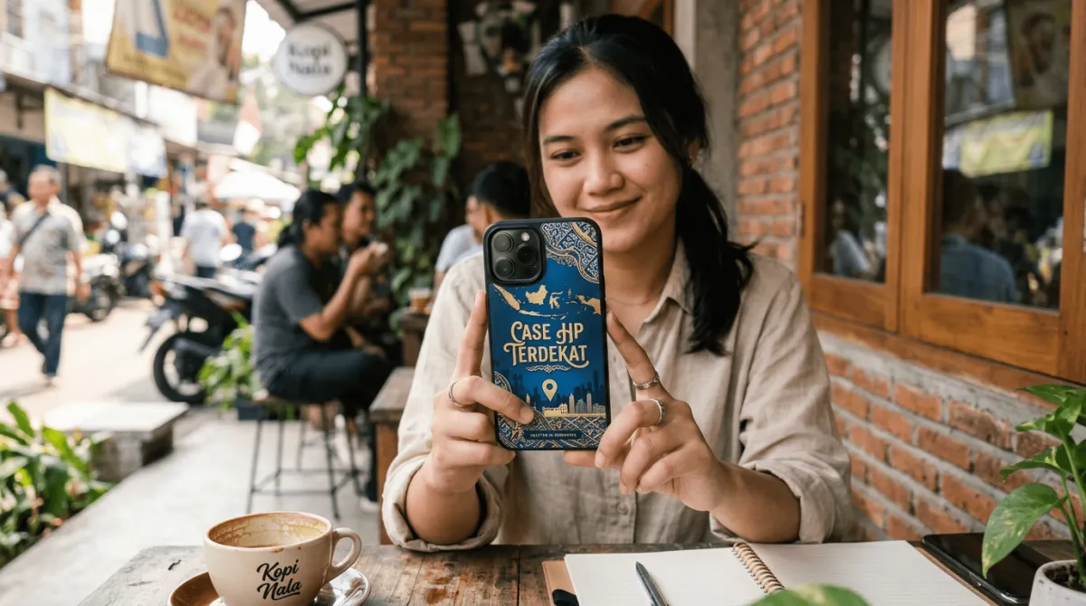 Contoh custom case HP premium dengan desain personal dari Cuztoom