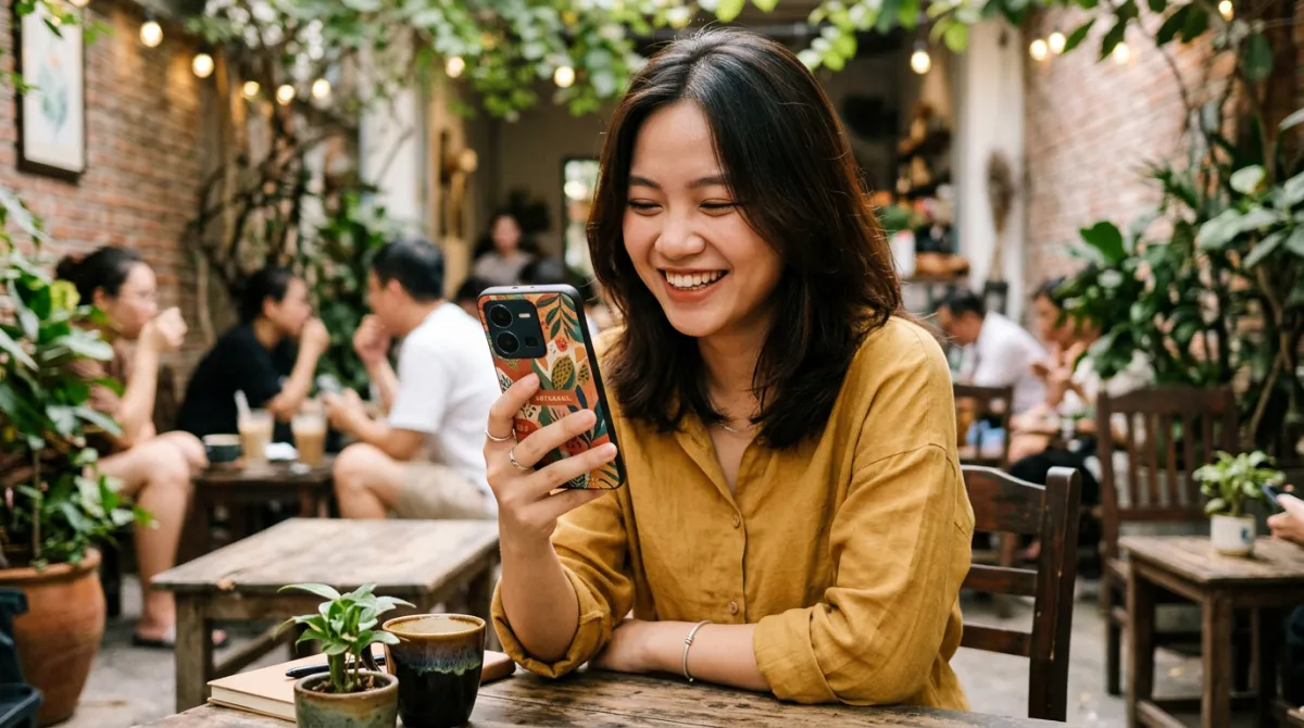Custom case HP Vivo Y36 dengan desain unik dan kualitas cetak premium menggunakan teknologi UV Jepang