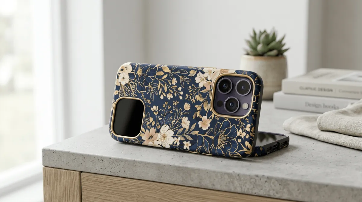 Case iPhone 14 Pro Max custom premium dari Cuztoom dengan desain aesthetic