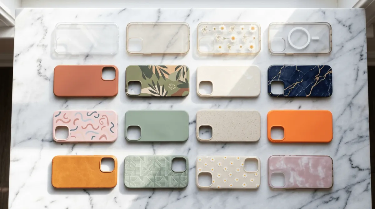 Tren desain casing HP aesthetic terbaru 2026 dengan berbagai style dari minimalist hingga Y2K