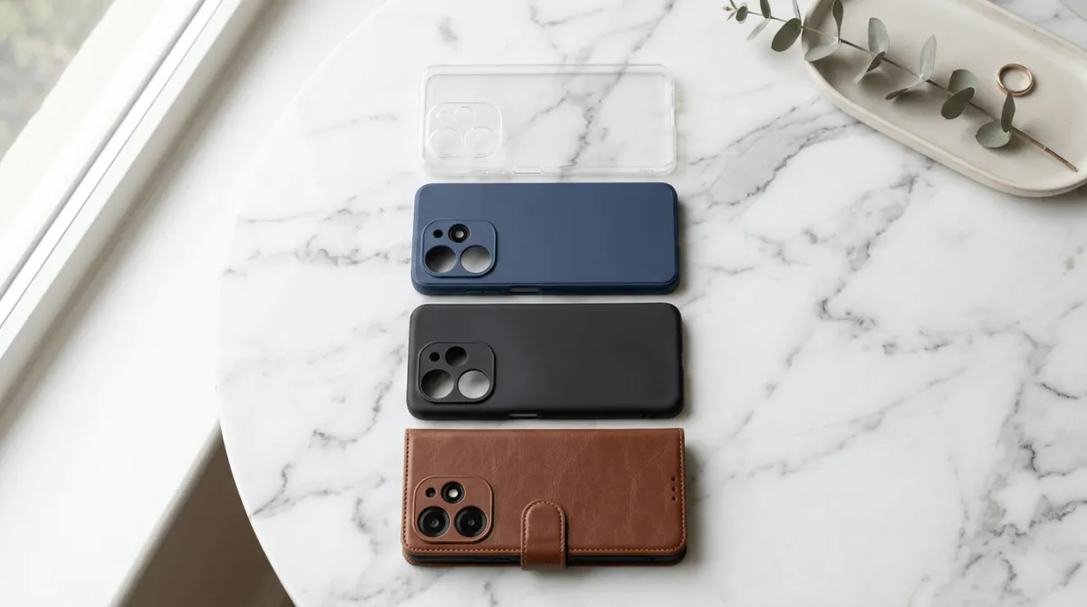 Perbandingan jenis casing softcase hardcase dan hybrid untuk Infinix Hot 50