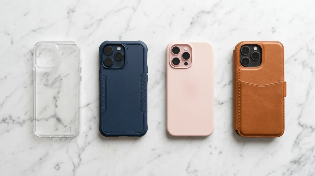 Perbandingan jenis-jenis casing iPhone 17 Pro dari hardcase hingga clear case