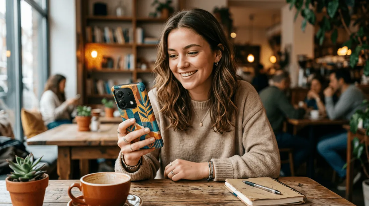 Berbagai desain custom casing HP Poco M6 Pro dengan pattern unik dan personal