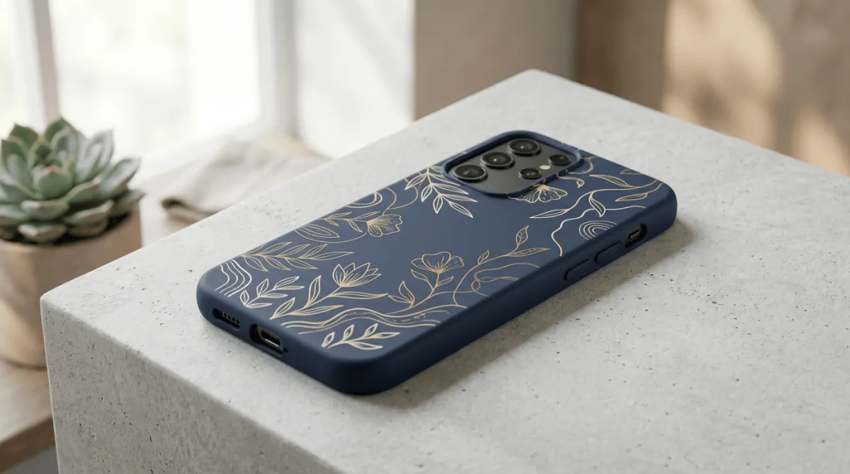 Casing HP polos minimalis dengan desain custom elegan