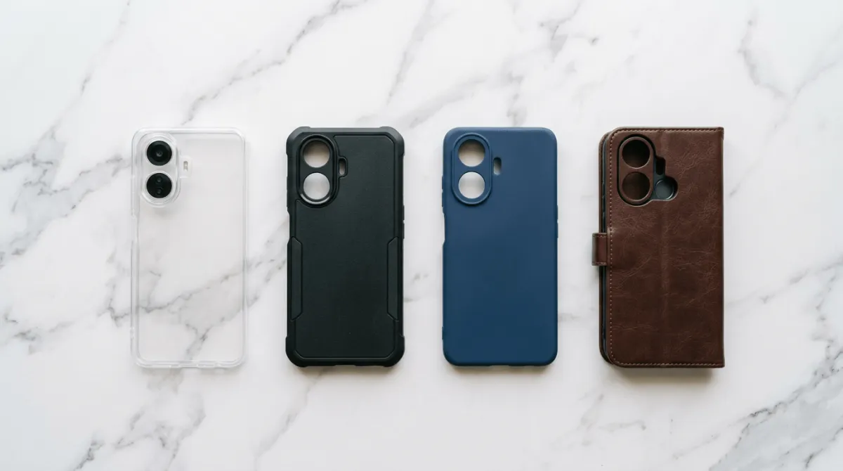 Perbandingan softcase dan hardcase untuk Realme C67