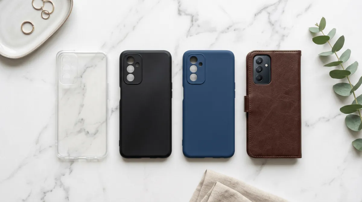 Perbandingan softcase dan hardcase untuk Realme C75