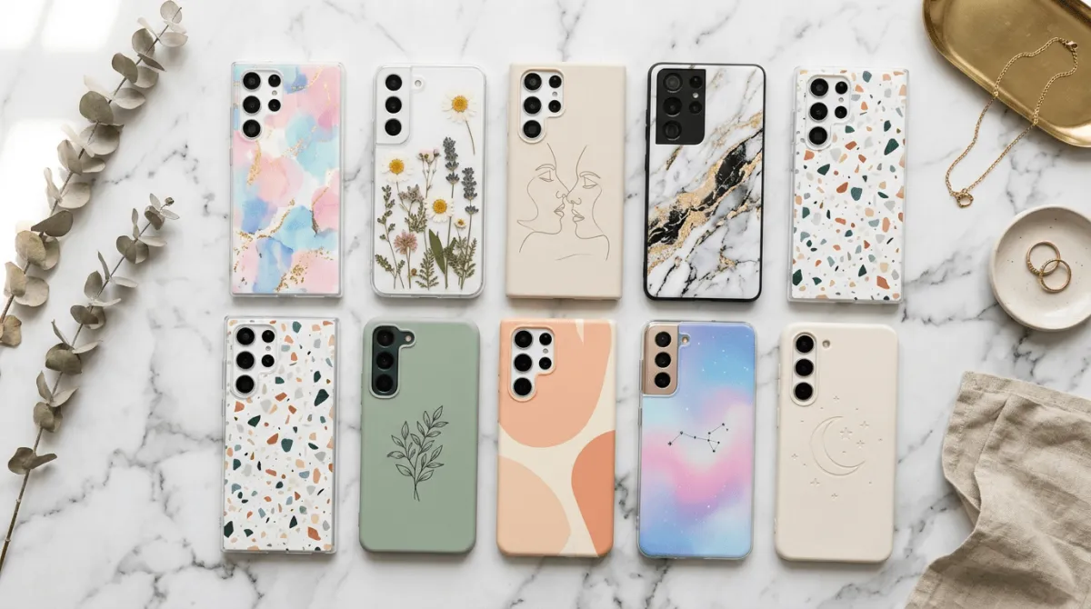 Berbagai pilihan desain aesthetic untuk casing Samsung Galaxy series