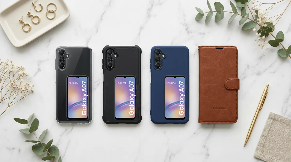 Perbandingan hardcase dan softcase untuk Samsung Galaxy A07