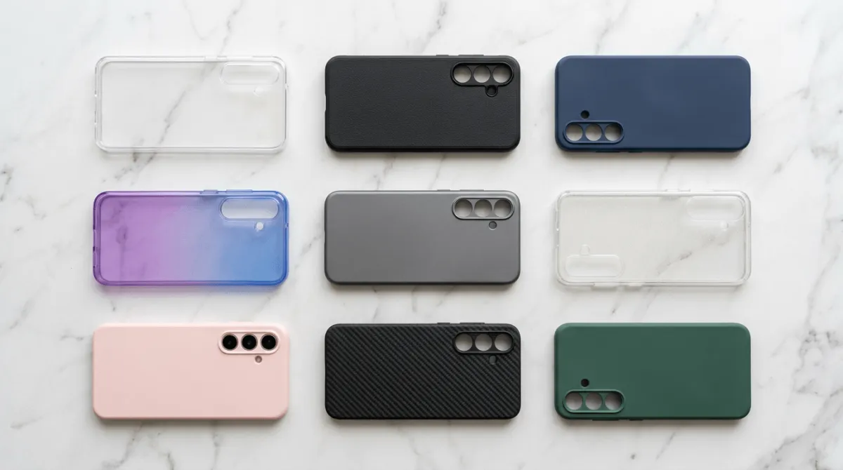 Perbandingan berbagai jenis case untuk Samsung Galaxy S25 Plus