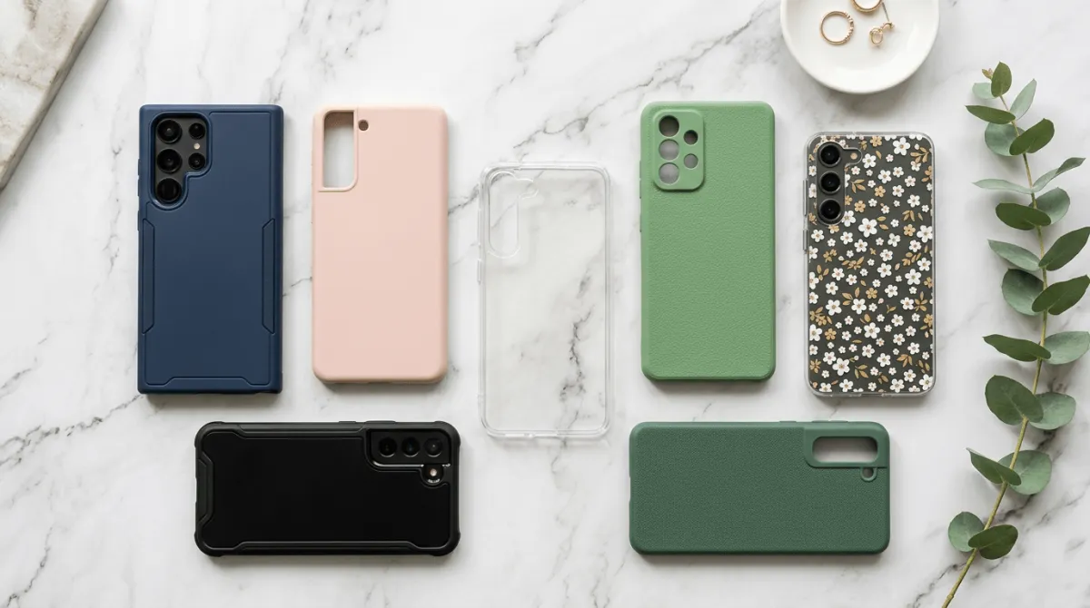 Perbandingan berbagai jenis casing Samsung dengan tingkat proteksi berbeda