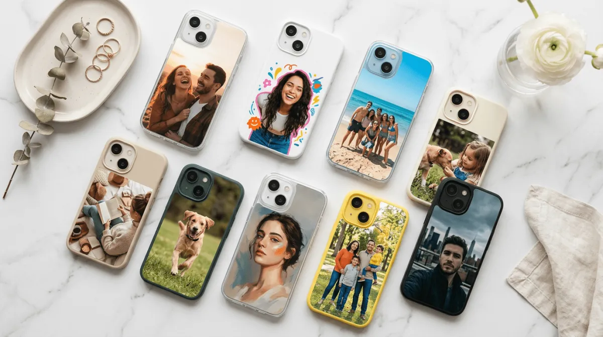 Perbandingan foto resolusi tinggi dan rendah untuk custom case