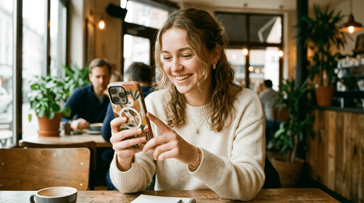 Proses pembuatan custom case iPhone 17 Pro dengan mesin UV printing