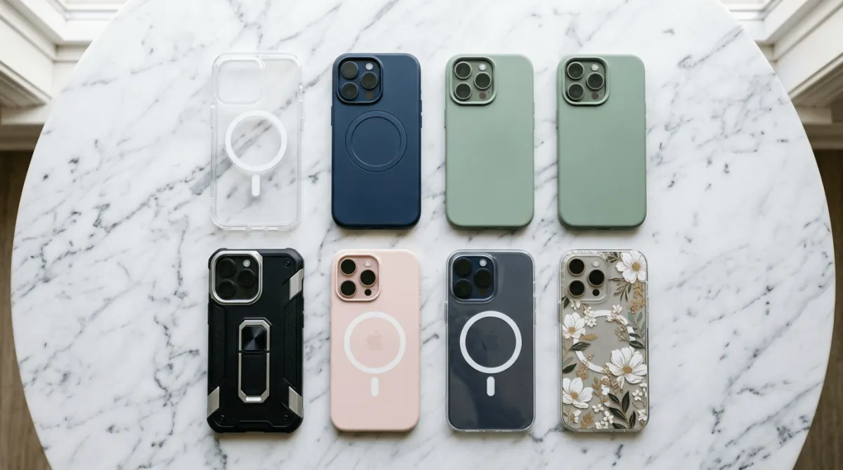 Proses printing UV pada custom case iPhone 17 Pro Max menunjukkan kualitas cetak premium