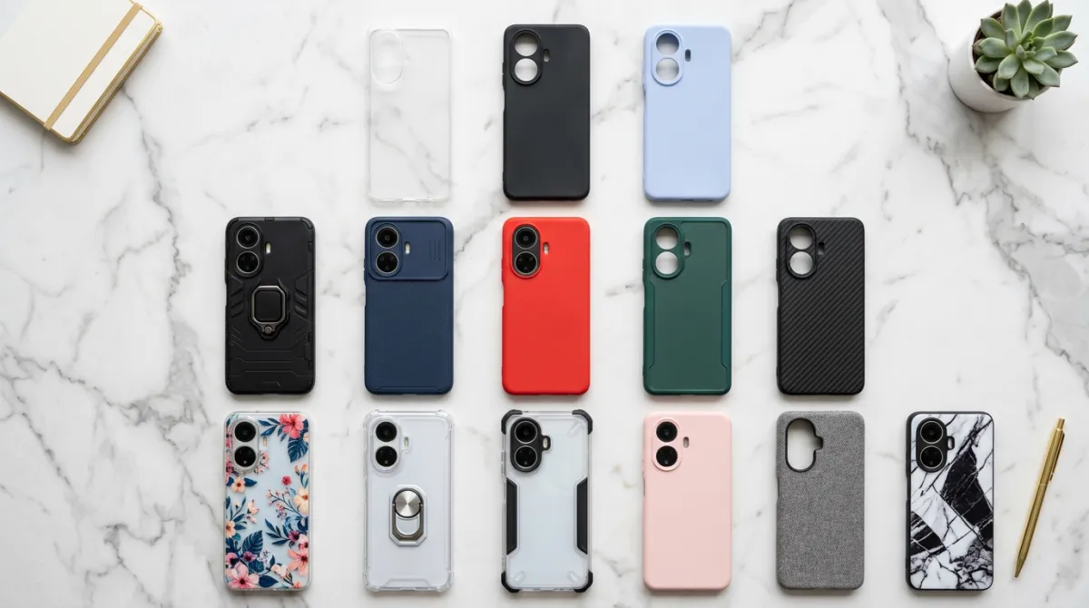 Perbandingan material polycarbonate dan TPU untuk custom case Realme C67