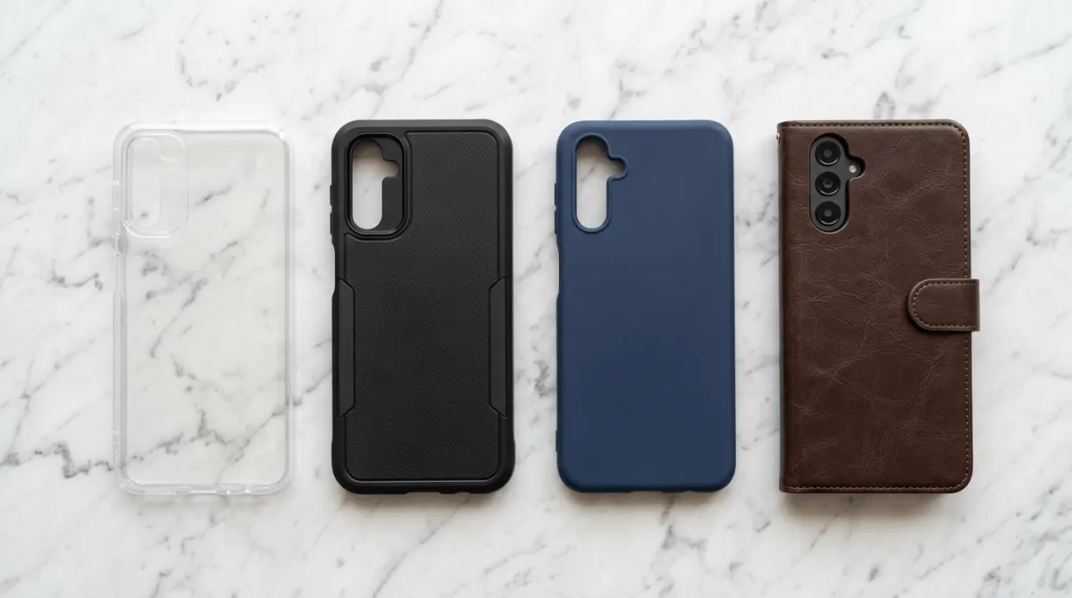 Perbandingan hardcase dan softcase untuk Samsung Galaxy A06