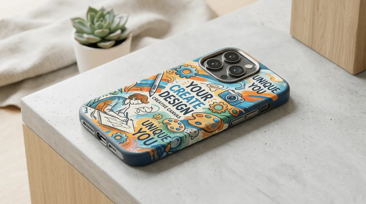 Custom phone case premium Indonesia dengan desain bebas