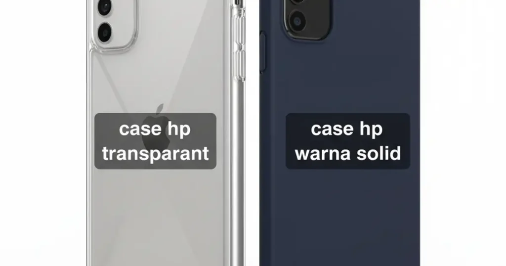 Case HP Transparant vs Case HP Warna Solid: Pilihan Terbaik untuk Kamu 2026