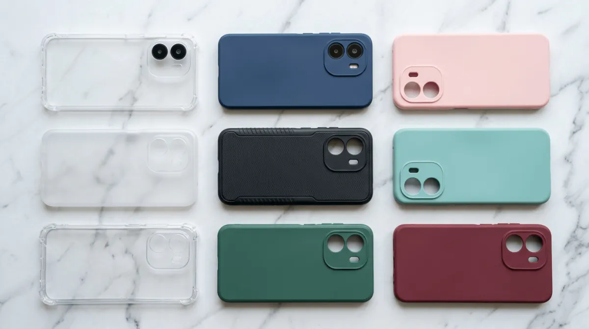 Detail presisi cutout hardcase POCO C75 untuk akses port dan kamera yang optimal