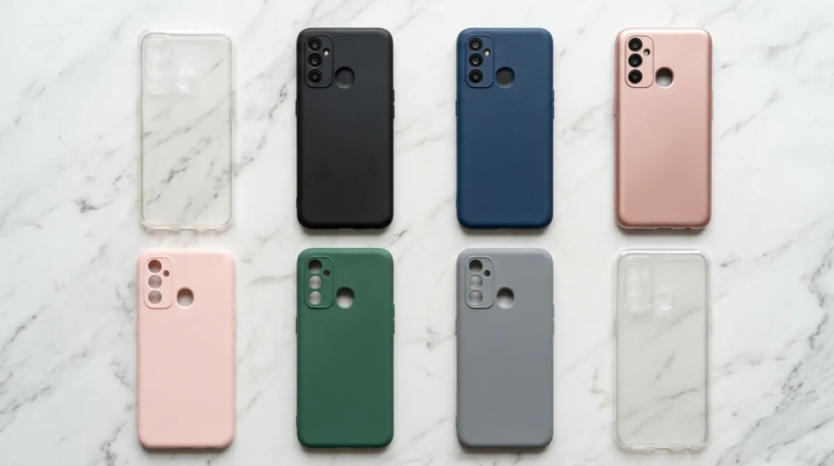 Hardcase Realme C75 menunjukkan presisi cutting untuk port dan tombol