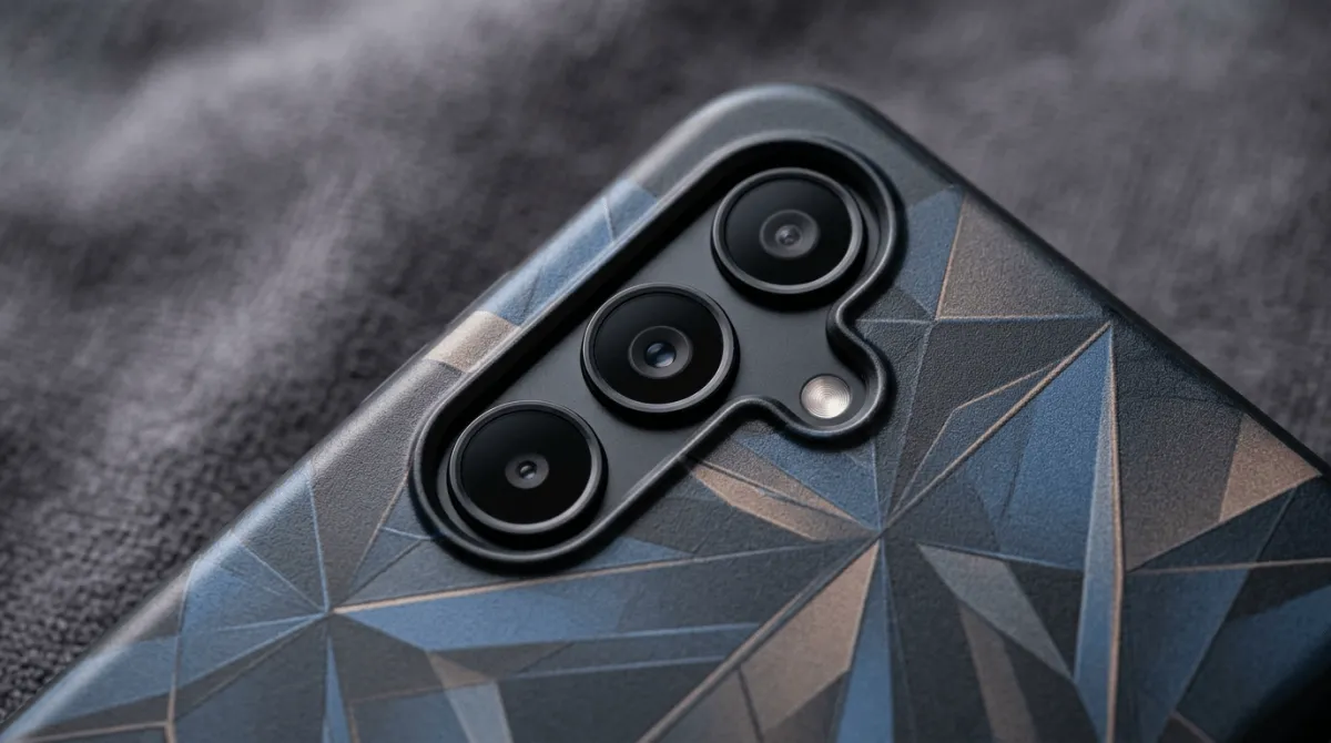 Detail cetak UV hardcase Samsung Galaxy A16 berkualitas premium