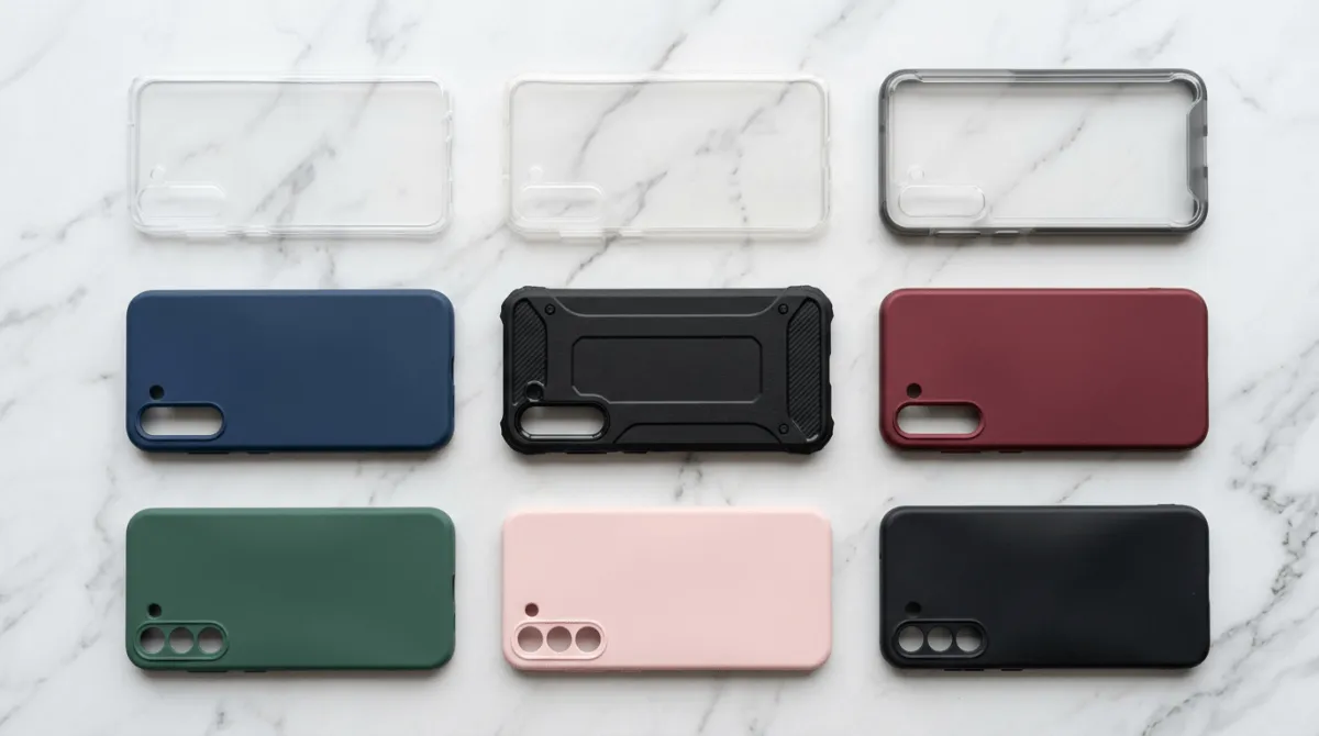Perbandingan material hardcase PC, ABS, dan TPU hybrid untuk Samsung Galaxy A36