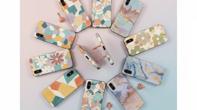 casing hp samsung a06 aesthetic dengan desain floral pastel dan tone warm minimalis
