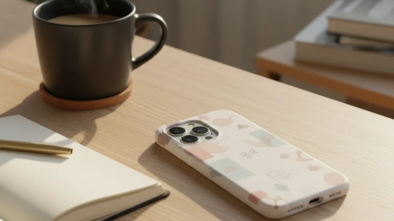 perbandingan material softcase dan hardcase untuk desain aesthetic korea