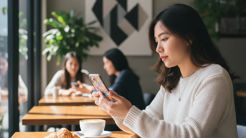 Contoh padu padan casing HP aesthetic dengan outfit dan aksesori untuk tampilan yang cohesive