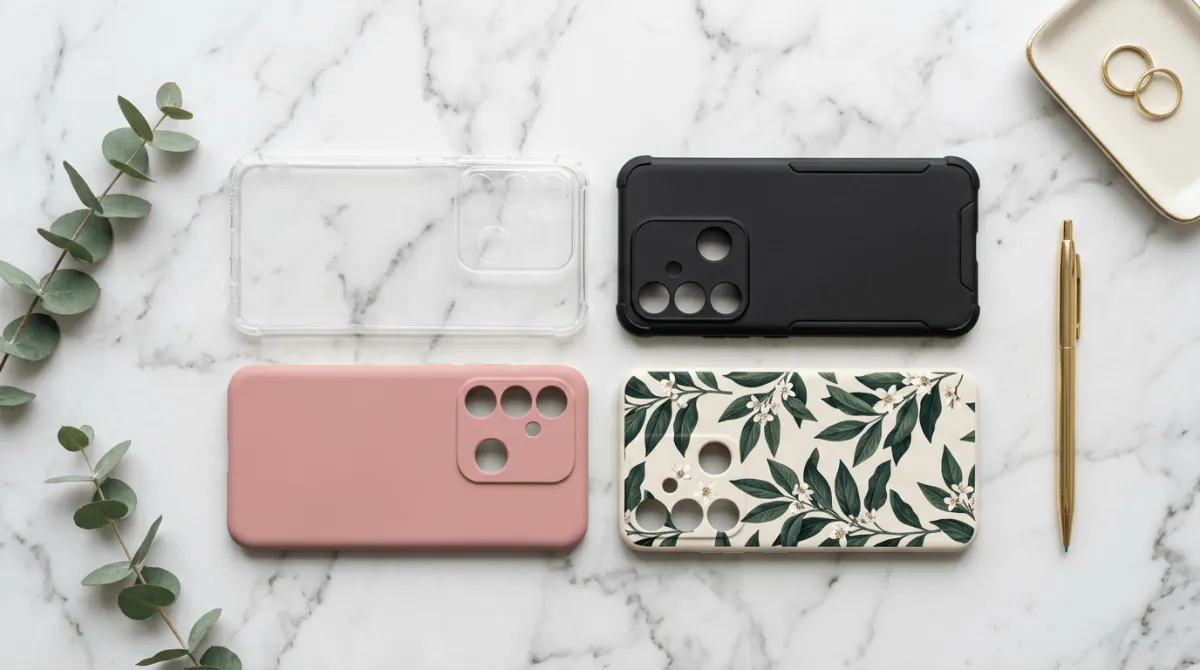 Perbandingan material softcase TPU dan liquid silicone untuk infinix hot 50 pro