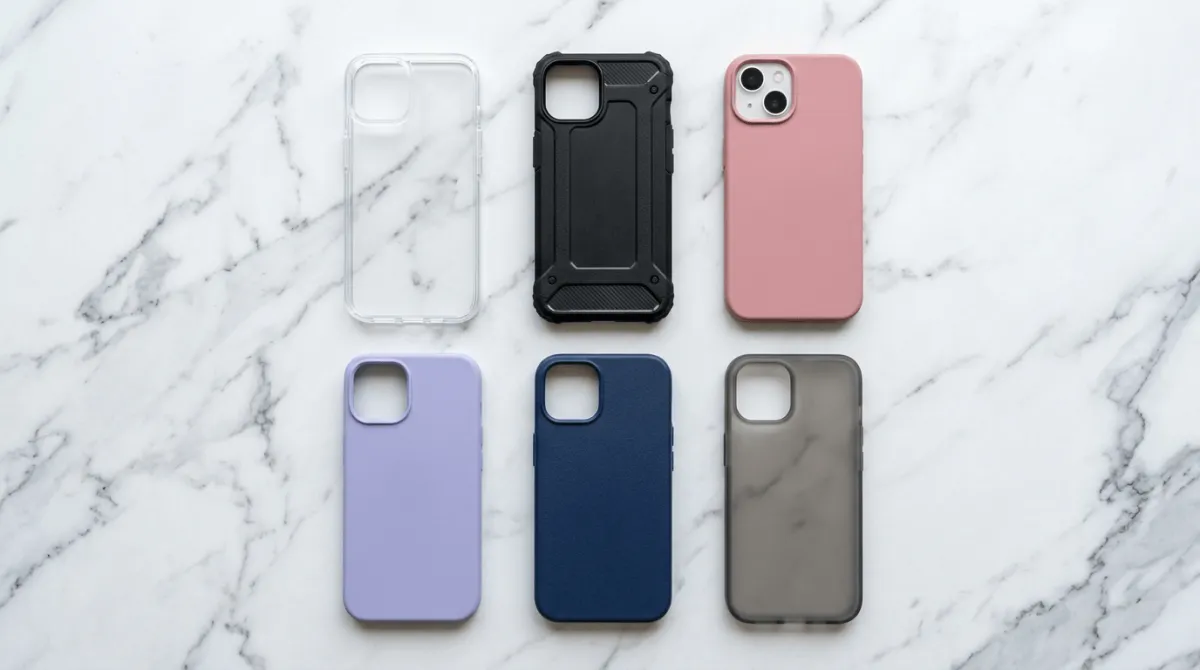 Detail perlindungan kamera dan raised edges pada softcase iPhone 14