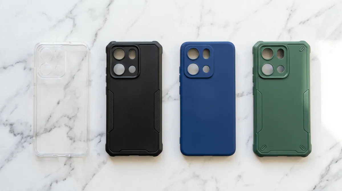 Perbandingan kualitas softcase Poco X7 Pro dari berbagai material TPU dan silikon