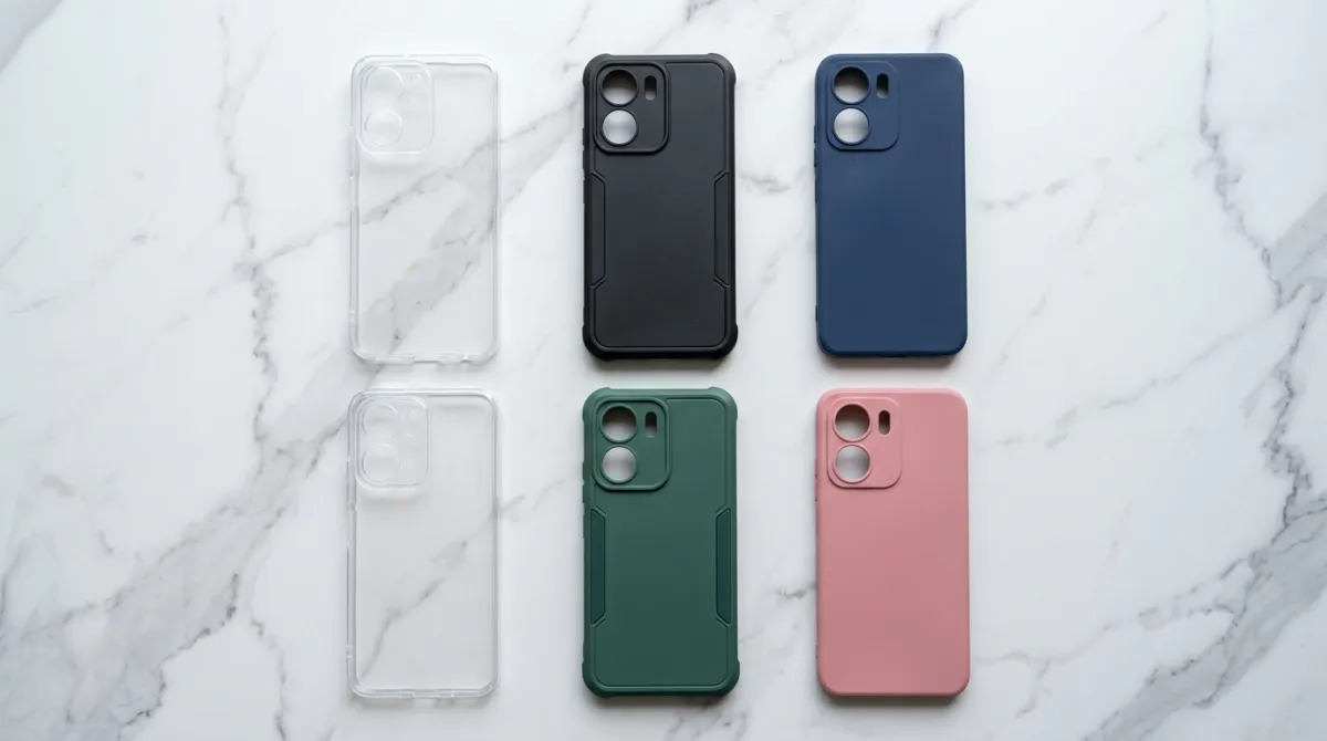 Perbandingan berbagai material softcase TPU dan silikon untuk Redmi 13C