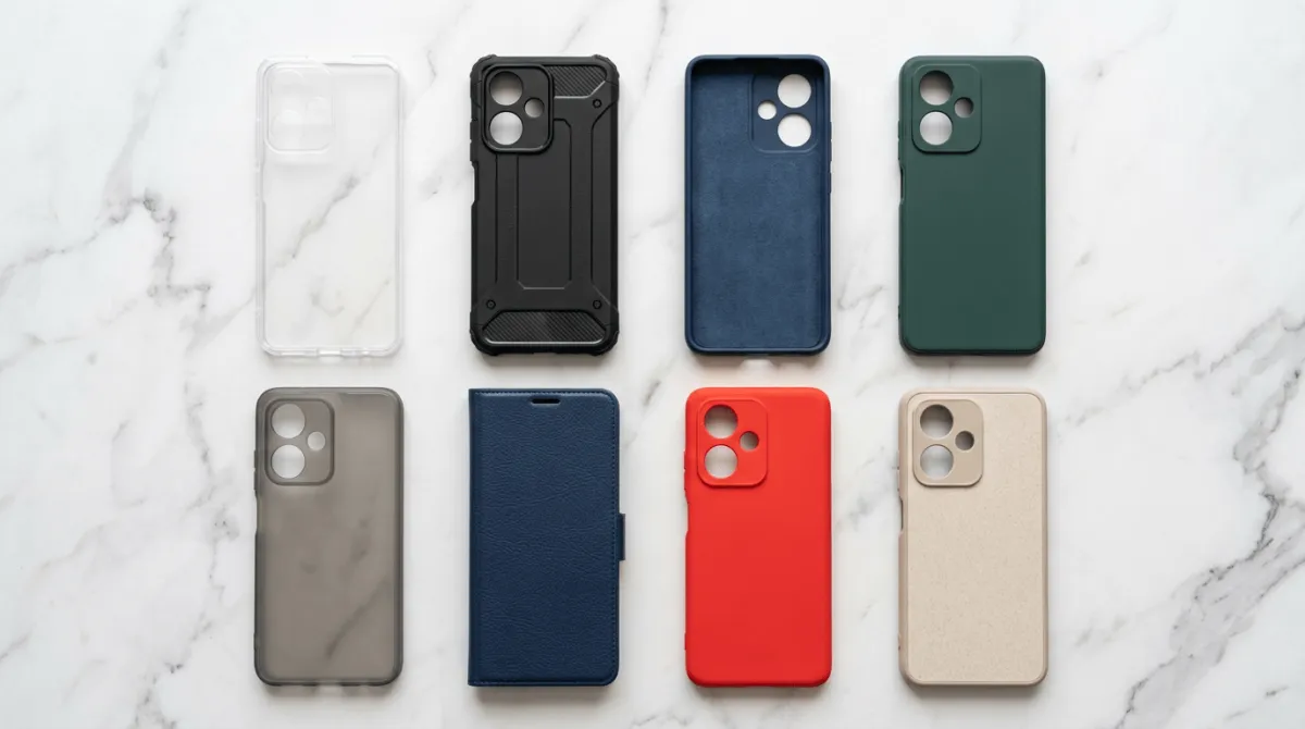 Detail cutting softcase Redmi Note 13 menunjukkan presisi untuk port dan tombol