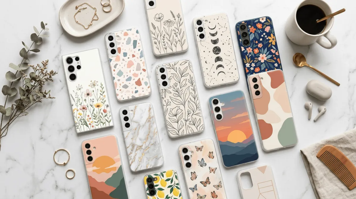 Detail kualitas cetak UV pada softcase Samsung Galaxy