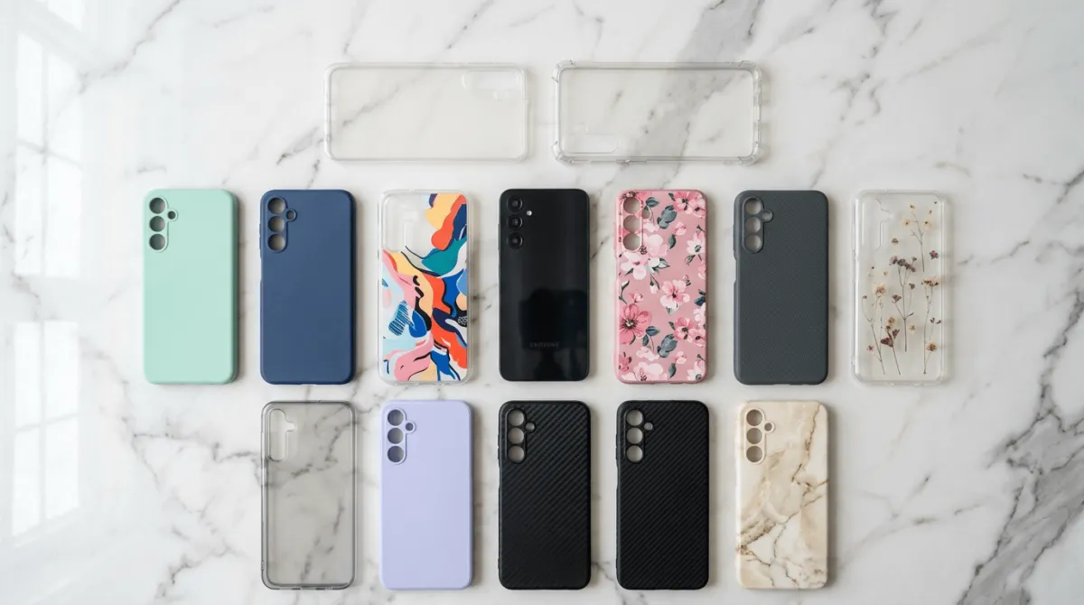 Berbagai pilihan softcase Samsung Galaxy A05s dengan desain custom dan warna menarik