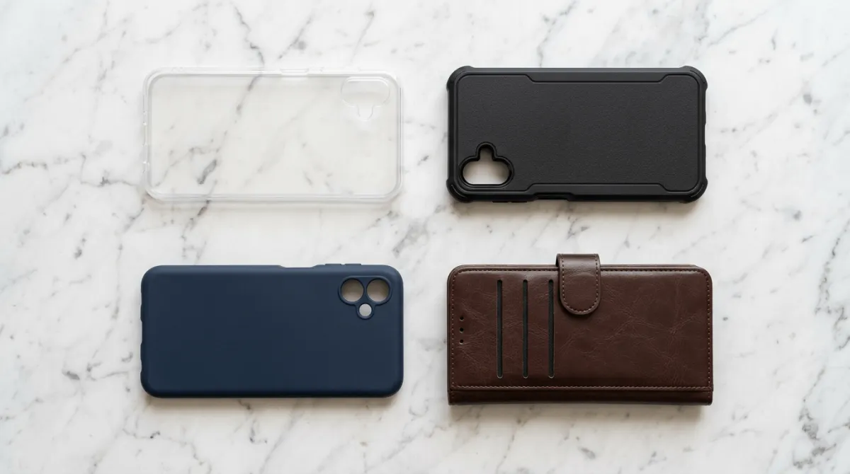 perbandingan material softcase TPU, silikon, dan hybrid untuk galaxy a07