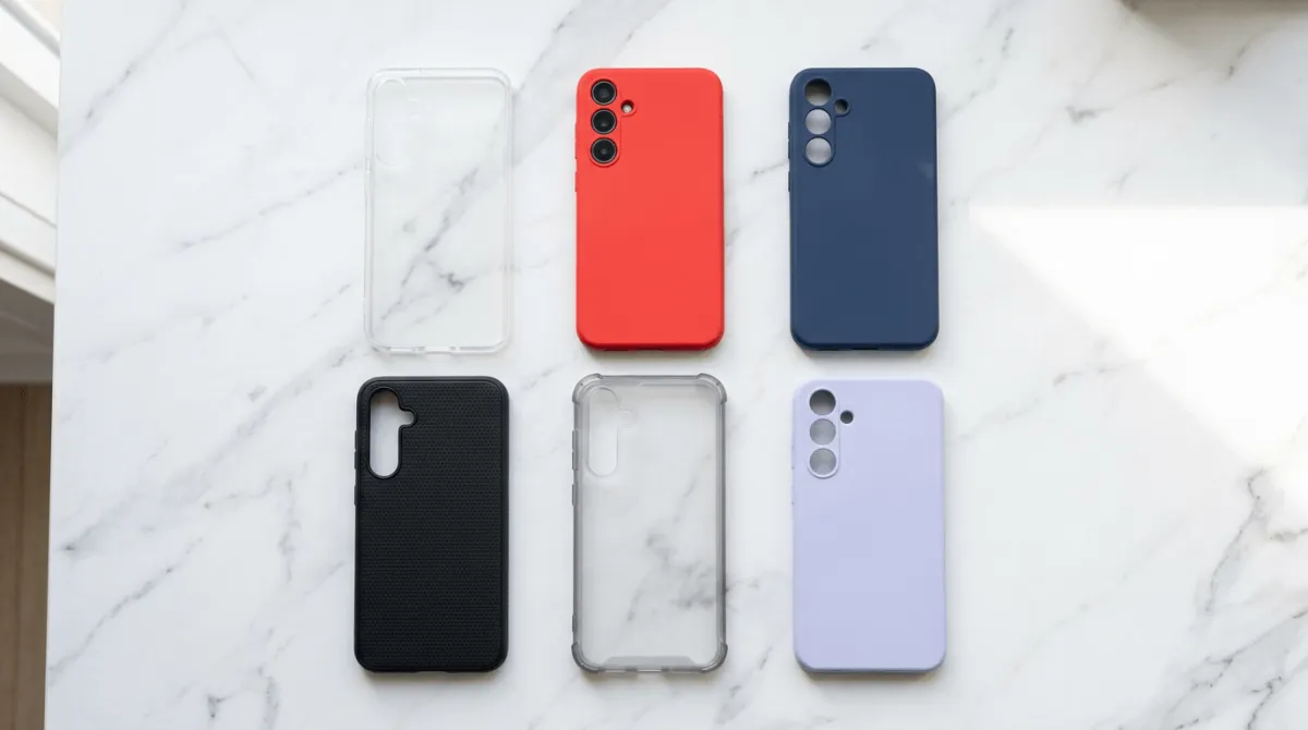 perbandingan material softcase TPU dan silikon untuk Samsung Galaxy A55